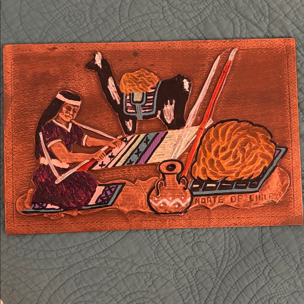 Handcrafted Chilean Art Plaque